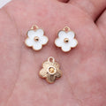 Enamel Metal Flower Charms in Five Bright Color Options view 6