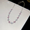Pink White Necklace