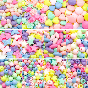 Multicolor Butterfly and Round Bead Glossy Beads with 11 Listed Options