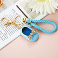 Jeweled Bow Shoe Keychains with Plain and Braided Strap Options view 4