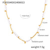 Gold Pearl Necklace
