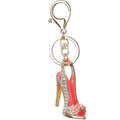 Rhinestone High Heel Shoe Metal Keychain Clasp 6 Colors view 10
