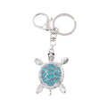 Rhinestone Sea Turtle Keychain Metal Animal Bag Charm view 5