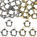 Enamel-Look Gold Silver Penguin Alloy Charms in 2 Styles view 3