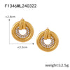 Gold Circle Stud