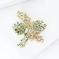 Textured Mimosa Bouquet Brooch in Orange or Purple view 4