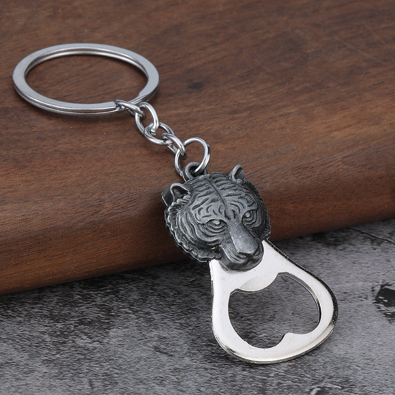Animal Zinc Alloy Bottle Opener Keychain for Bar Accessories