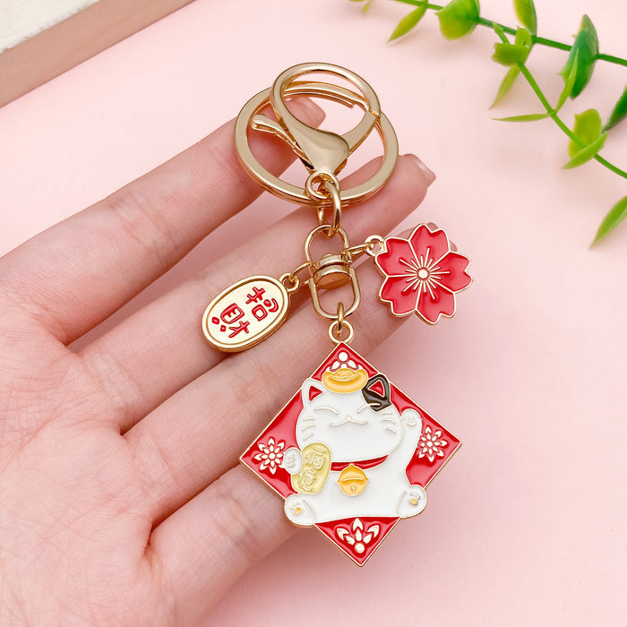 Cat Charm Keychains in 17 Pictured Variations for Bags and Keys