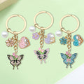 Butterfly Charm Keychains in 32 Pictured Variations for Bags and Keys view 4