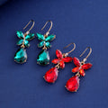 Blue Silver Tone Lock Crystal Five Designs Metal Necklace view 2