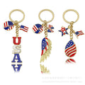 Heart Charm Keychains Featuring Blue Heart Across 22 Pictured Variations view 3