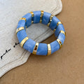 Acrylic Marbled Segment Bracelets Gold Spacers 8 Colors view 10