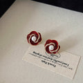 Red Bow Heart And Geometric Stud And Hoop Earrings Ten Styles view 11