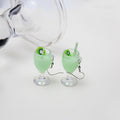 Five Fruit Drink Cup Colorful Novelty Long Hook Earrings view 2