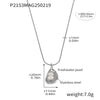 Steel Pearl Pendant