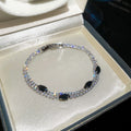 Double Layer Zircon Tennis Bracelet Nine Color Styles view 8