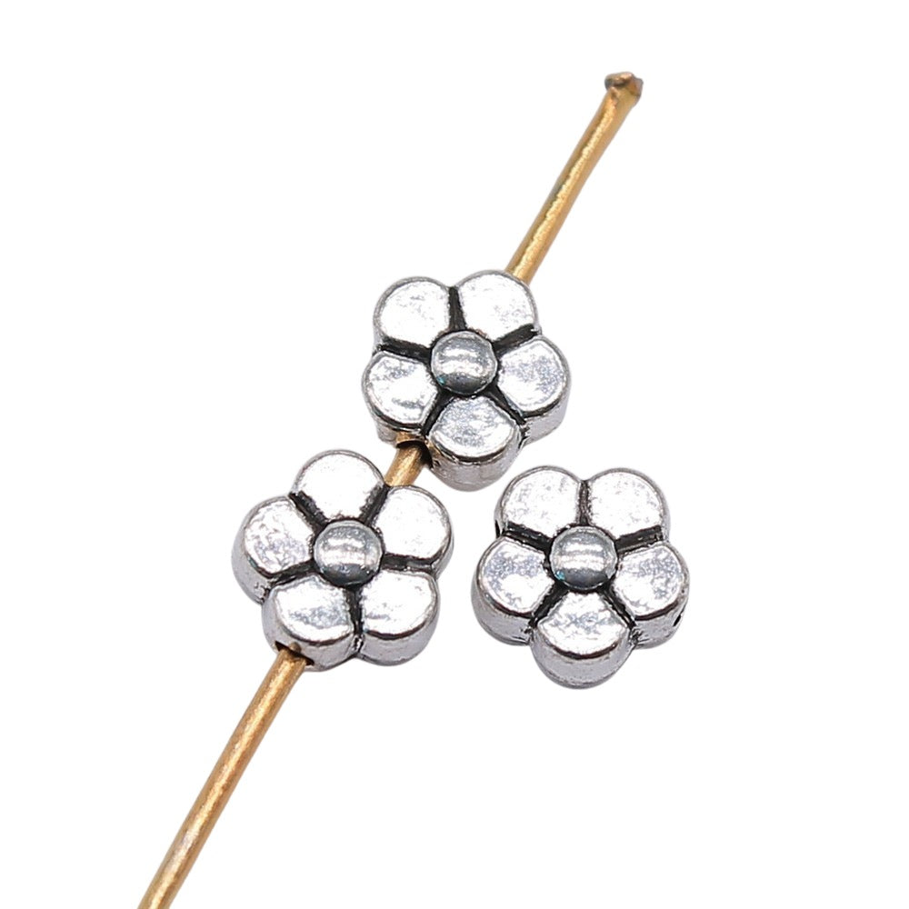 6x6x3mm 0.4g Zinc Alloy Flower Loose Metal Beads for DIY Bracelet Necklace Jewelry Making