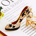 Star Pattern Jeweled High Heel Keychains in Three Colors and Random Option view 7
