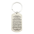 Cream Dog Tag Wooden Arabic Calligraphy Keychain Charm view 5