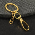Alloy Split Key Ring with Trigger Clasp and Chain Hardware Findings view 3