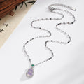 Mini Gourd Pendant Necklaces Silver Tone 7 Stone Colors view 4