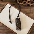 Leopard Print Rectangle Phone Pouch Necklace in Two Patterns view 7