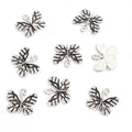 Black Enamel Butterfly Alloy Charm Pendants in Two Metal Tones view 4