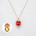 Hinged Fruit Egg Pendant Necklace In Three Designs view 7