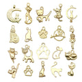 Black Cat and Cat Paw Metal Charms with 26 Listed Options view 10