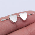 8x8x1.6mm 0.7g Antique Silver Zinc Alloy Heart Loose Metal Beads for DIY Bracelet Necklace Making