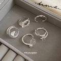 Open Rings Clear Sphere And Gold Marquise Crystal Styles view 3