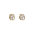 Gold Clip-On Ear Cuffs Assorted Pearl Floral Geometric Mix view 5