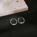 Silver Mini Hoop Earrings Teardrop Coil Bar Ball Styles view 8