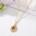 Gold Tone Crystal Angel Heart and Geometric Pendant Necklaces view 8