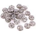 Faceted Round Resin Cabochons in Eight Translucent Colors view 6