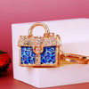 Royal-Blue Leopard-Handbag