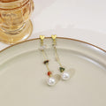 Rose And Heart Stud Pearl Drop Earrings Mixed Chips view 2