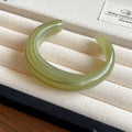 Wide Rounded Asymmetric Resin Open Cuff In Eleven Colors view 12