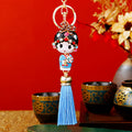 Peking Opera Huadan and Wusheng Tassel Keychains in Three Colors view 10