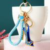 Blue Braided-Peep-Toe-Heel