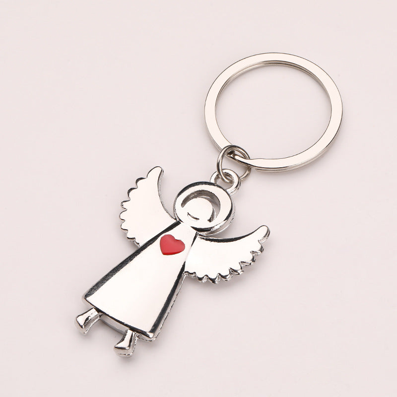 Angel Wing Metal Keychain Religious Church Gift Keychain Pendant