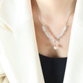 Blue Accent Necklaces Pearl Drop Or Bird Pendant Styles view 6