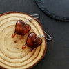 Silver Amber Heart