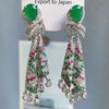 Green Floral Tassel