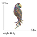 Multicolor Long Tail Parrot Brooch in Small or Large Size view 7