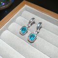 Crystal And Resin Charm Huggie Earrings In Two Styles view 6