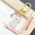Sporty Dog and Bone Enamel Clasp Keychains in 16 Designs view 12