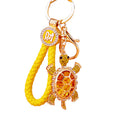 Crystal Fortune Turtle Keychains with Cord Sets and Loose Heart Loops view 5