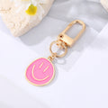 Gold Tone Colorful Enamel Smiley Face Clip Keychains view 7