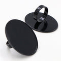 Oval Cabochon Tray Ring Settings in Assorted Sizes and Finishes view 7
